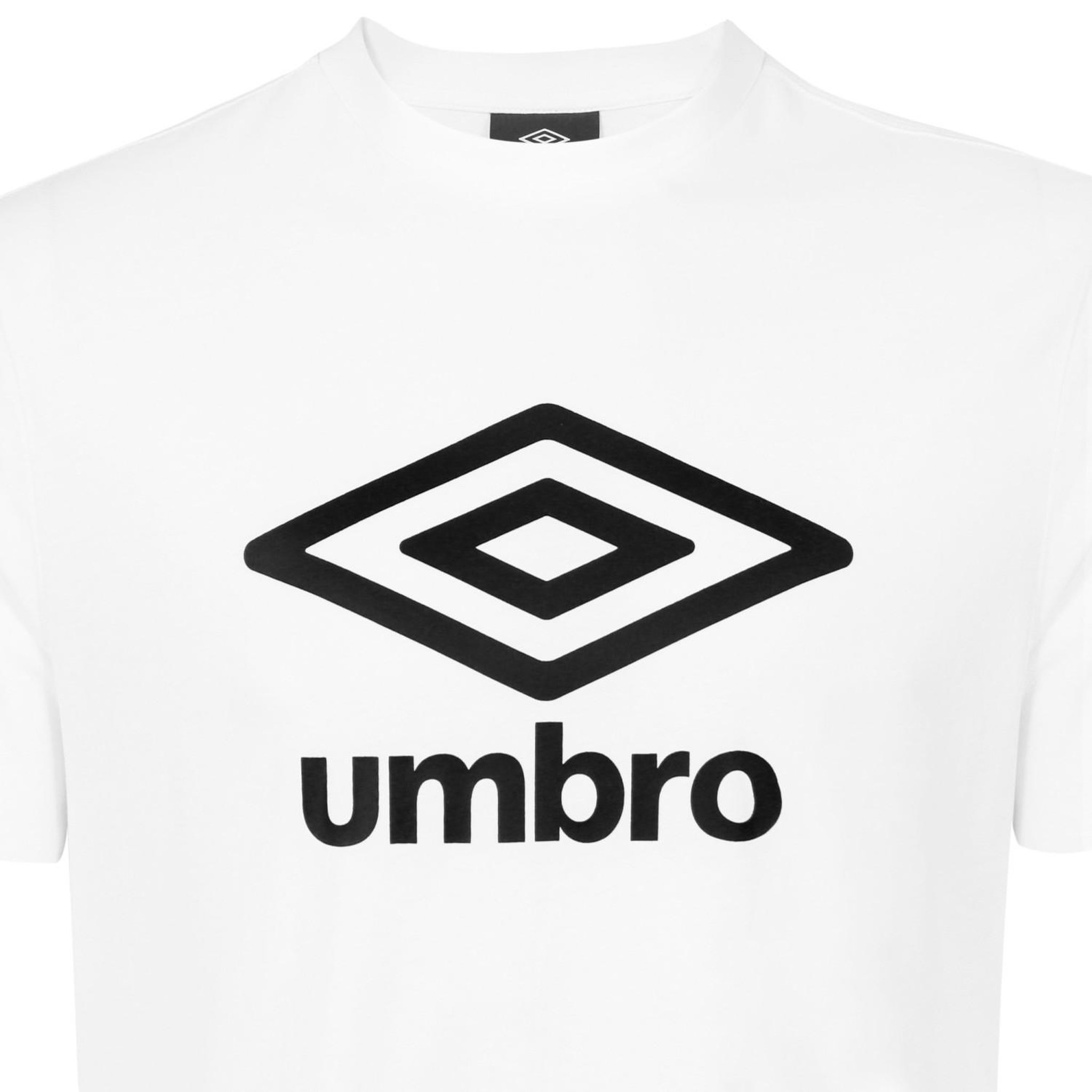 Voir la diapositive 2 : UMBRO T-shirt homme col rond regular en coton 160 gsm basic core logo