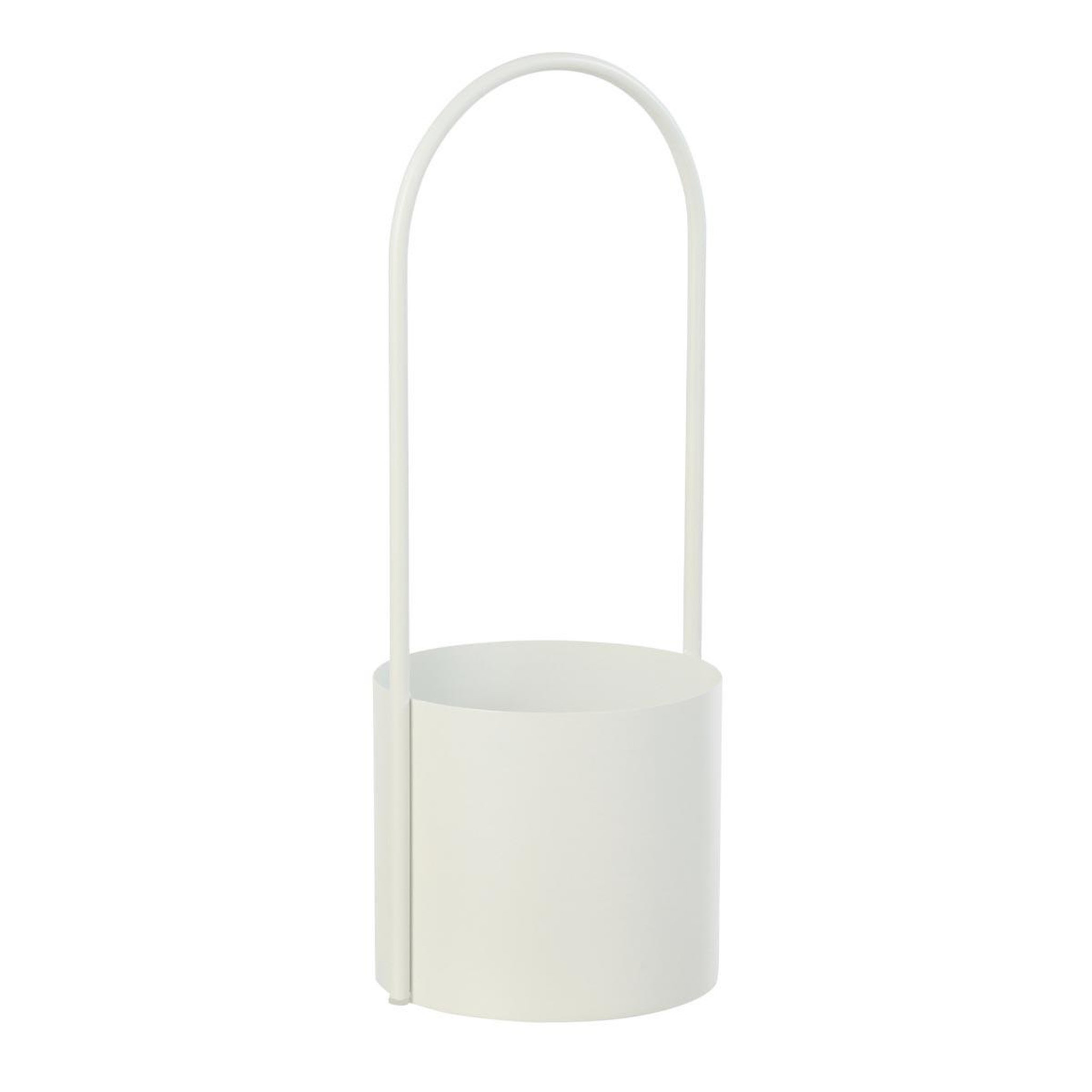 J-LINE Cache-pot en métal  hallo  48cm blanc