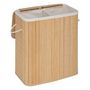 Voir la diapositive 2 : FIVE Panier à Linge Double  Bambou  100L Naturel