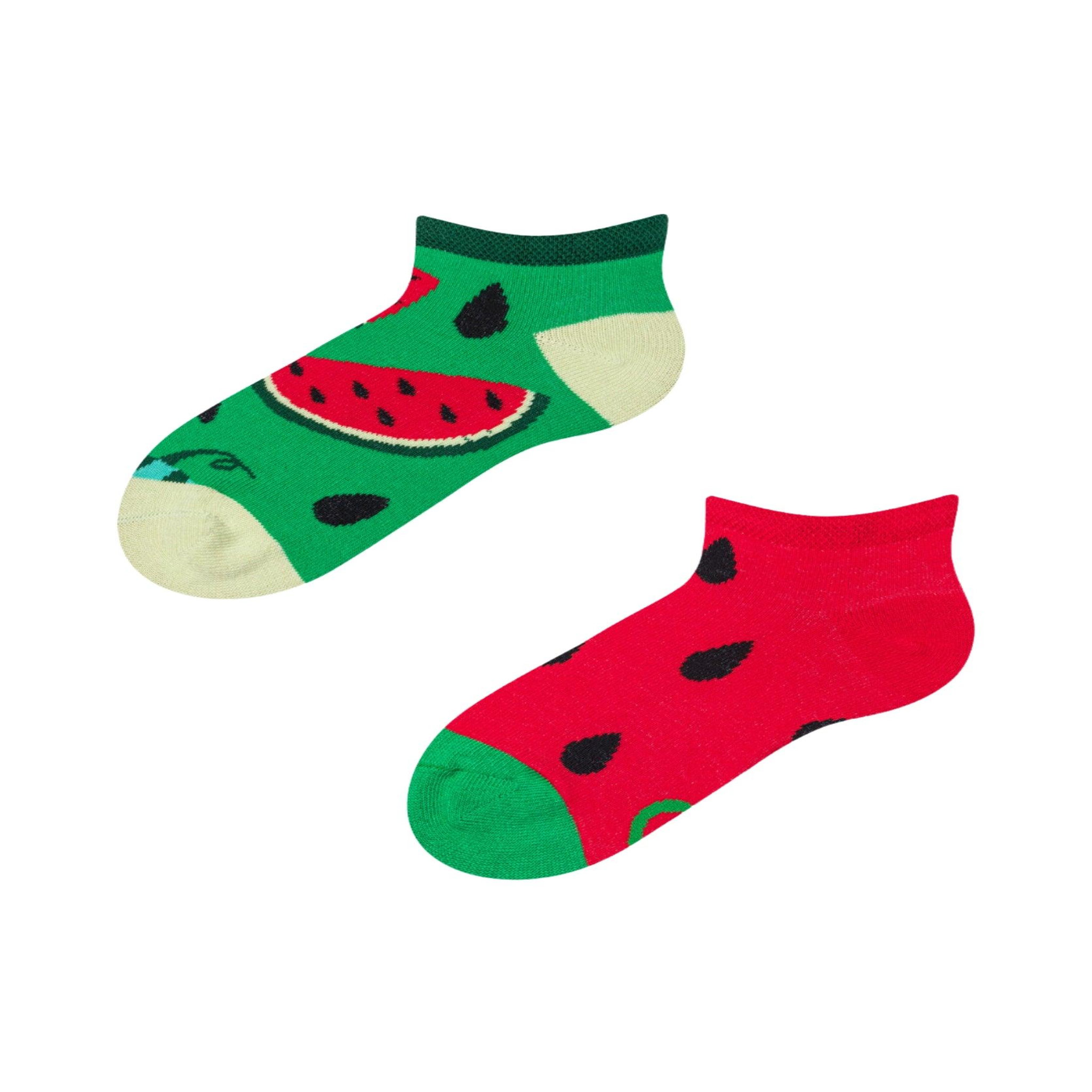 DEDOLES Socquettes enfants pastèques & pépins. Coloris disponibles : Multicolore