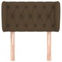 Voir la diapositive 3 : VIDAXL Tete de lit avec oreilles Marron Fonce 83x23x78/88 cm Tissu