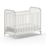 Paris Prix Lit Bébé  Bronxx  60x120cm Blanc Mat