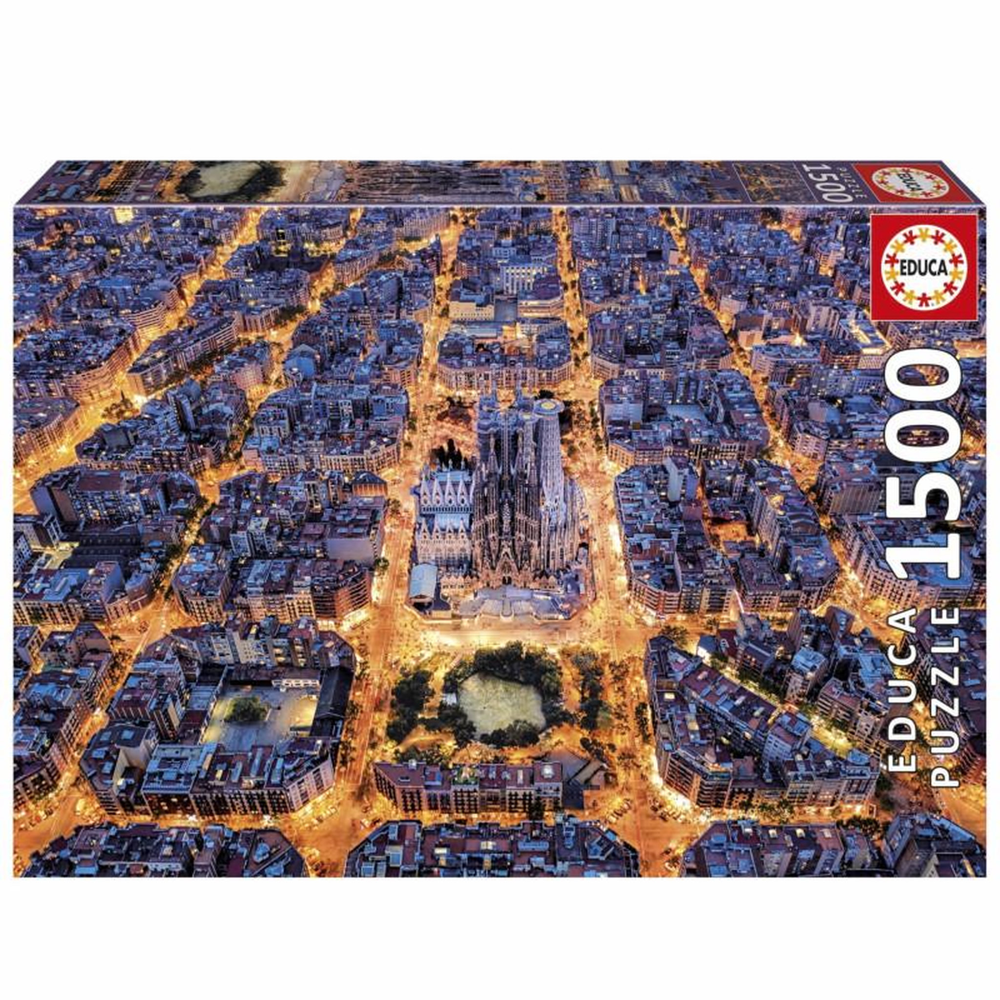 EDUCA Puzzle 1500 pièces - Barcelone - Architecture - 85 x 60 cm - Educa