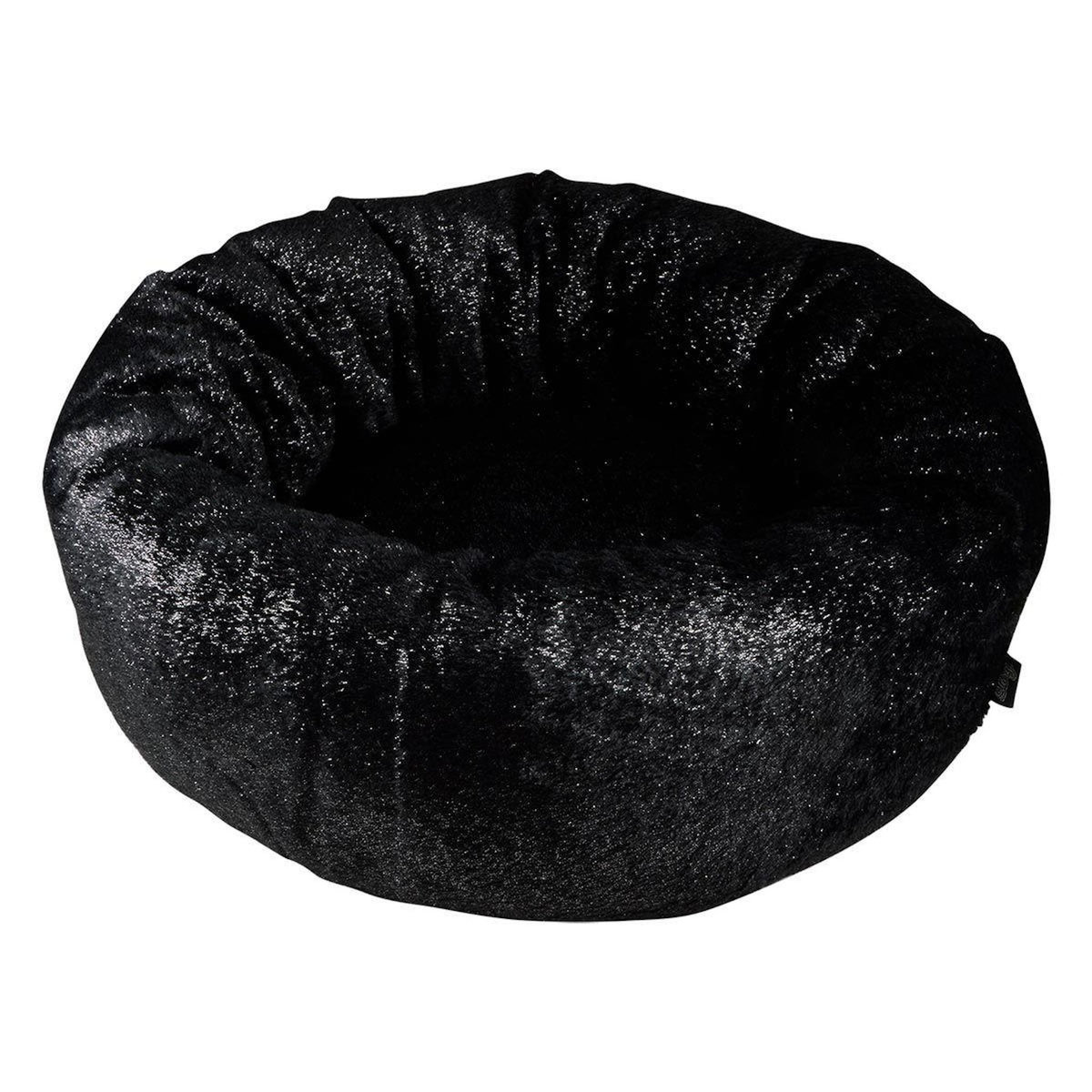 Paris Prix Coussin pour Chien & Chat  Paillettes  55cm Noir