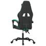 Voir la diapositive 5 : VIDAXL Chaise de jeu pivotante Noir et vert Similicuir