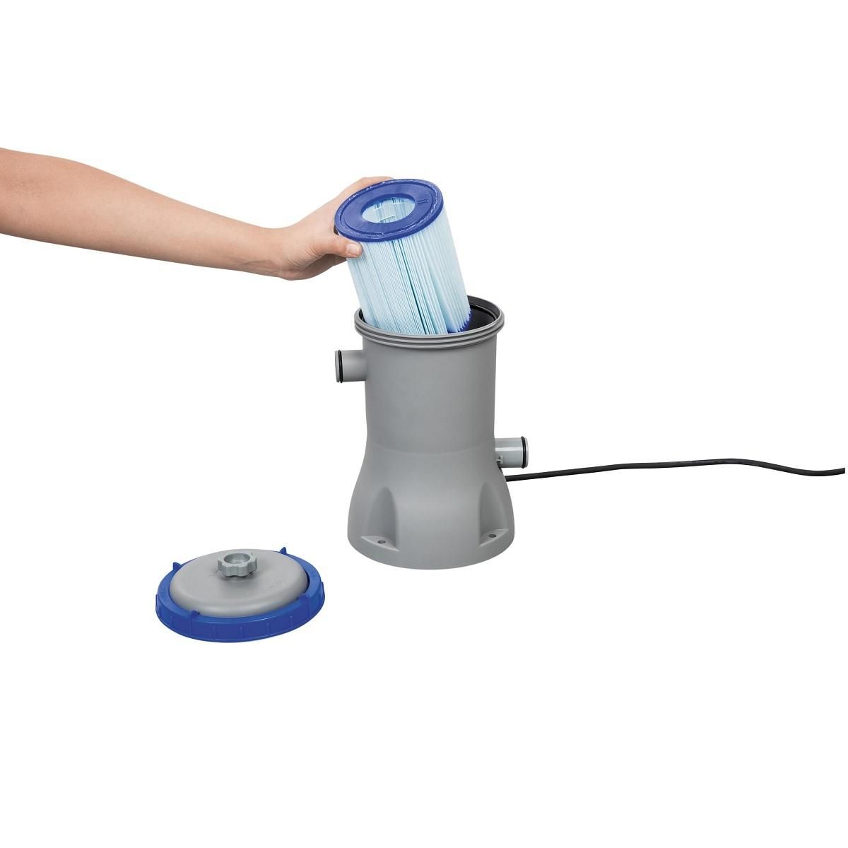 BESTWAY Filtre à cartouche pour piscines de 1,10 m3 à 14,30 m3