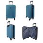 Voir la diapositive 3 : David Jones Lot 3 valises rigides dont 1 valise cabine
