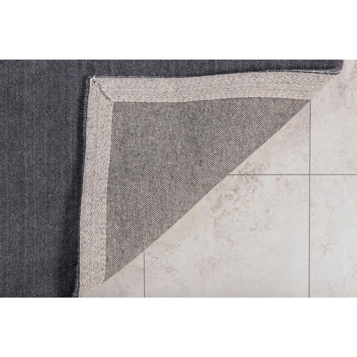 Paris Prix Tapis Déco en Laine  Ulla  202x300cm Gris Foncé