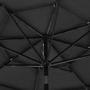 Voir la diapositive 5 : VIDAXL Parasol de jardin a 3 niveaux avec mat en aluminium anthracite