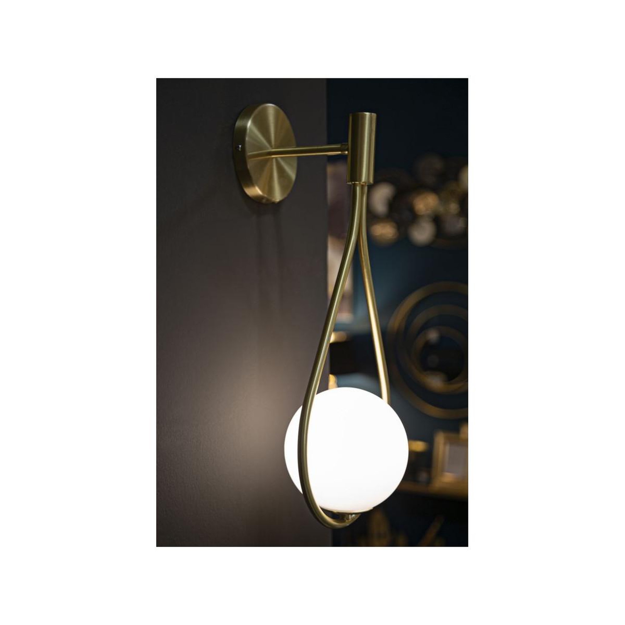 Voir la diapositive 5 : Paris Prix Applique Murale Design  Glamy  52cm Or & Blanc