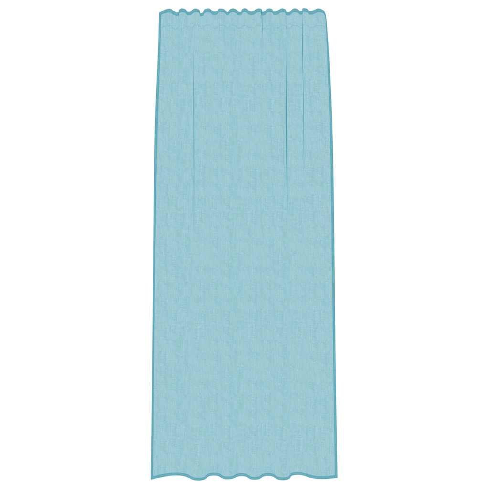 Voir la diapositive 4 : VIDAXL Rideaux en voile avec boucles 2 pcs turquoise 140x245 cm