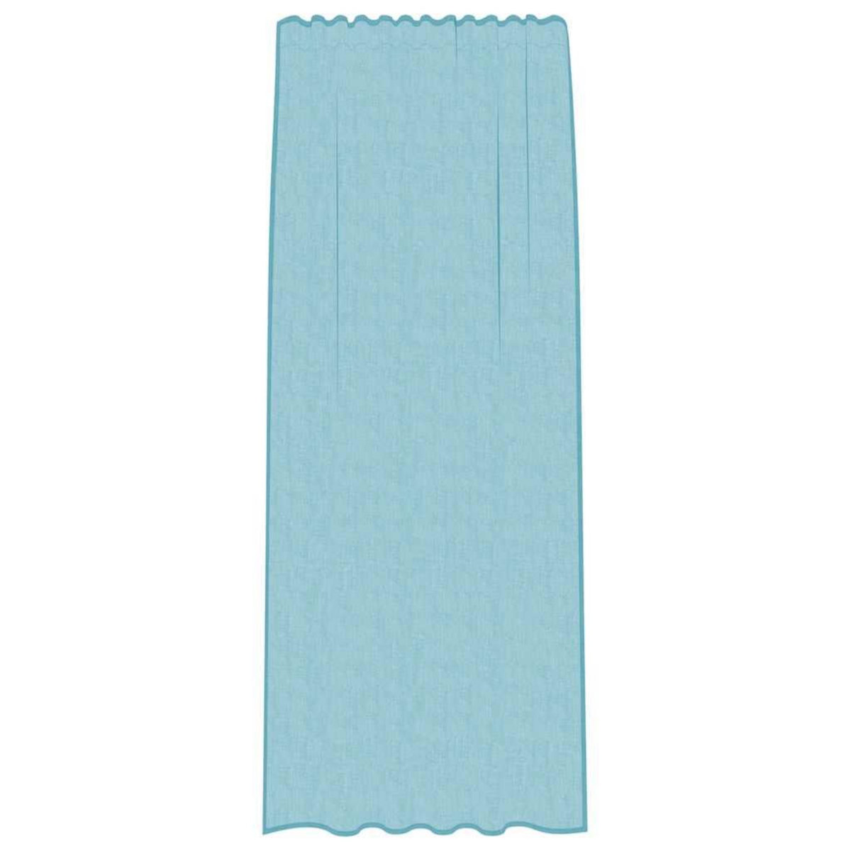 VIDAXL Rideaux en voile avec boucles 2 pcs turquoise 140x245 cm