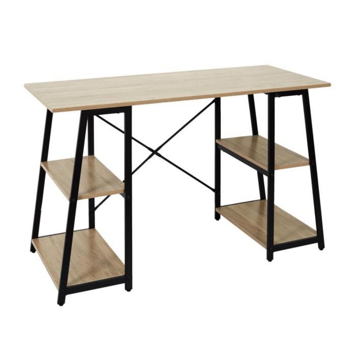 Paris Prix Bureau Design  Architecte  120cm Naturel & Noir