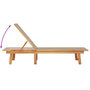 Voir la diapositive 5 : VIDAXL Chaises longues lot de 2 table taupe bois d'acacia et textilene