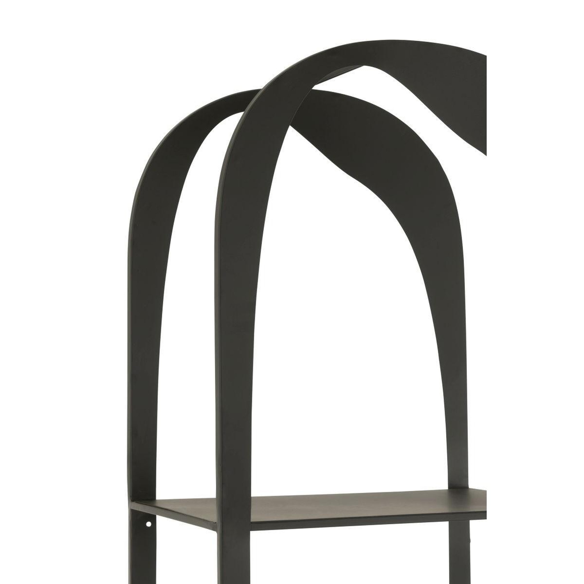 Voir la diapositive 5 : J-LINE Étagère design en métal  var  200cm noir