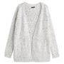 Voir la diapositive 3 : IN EXTENSO Gilet long popcorn blanc femme