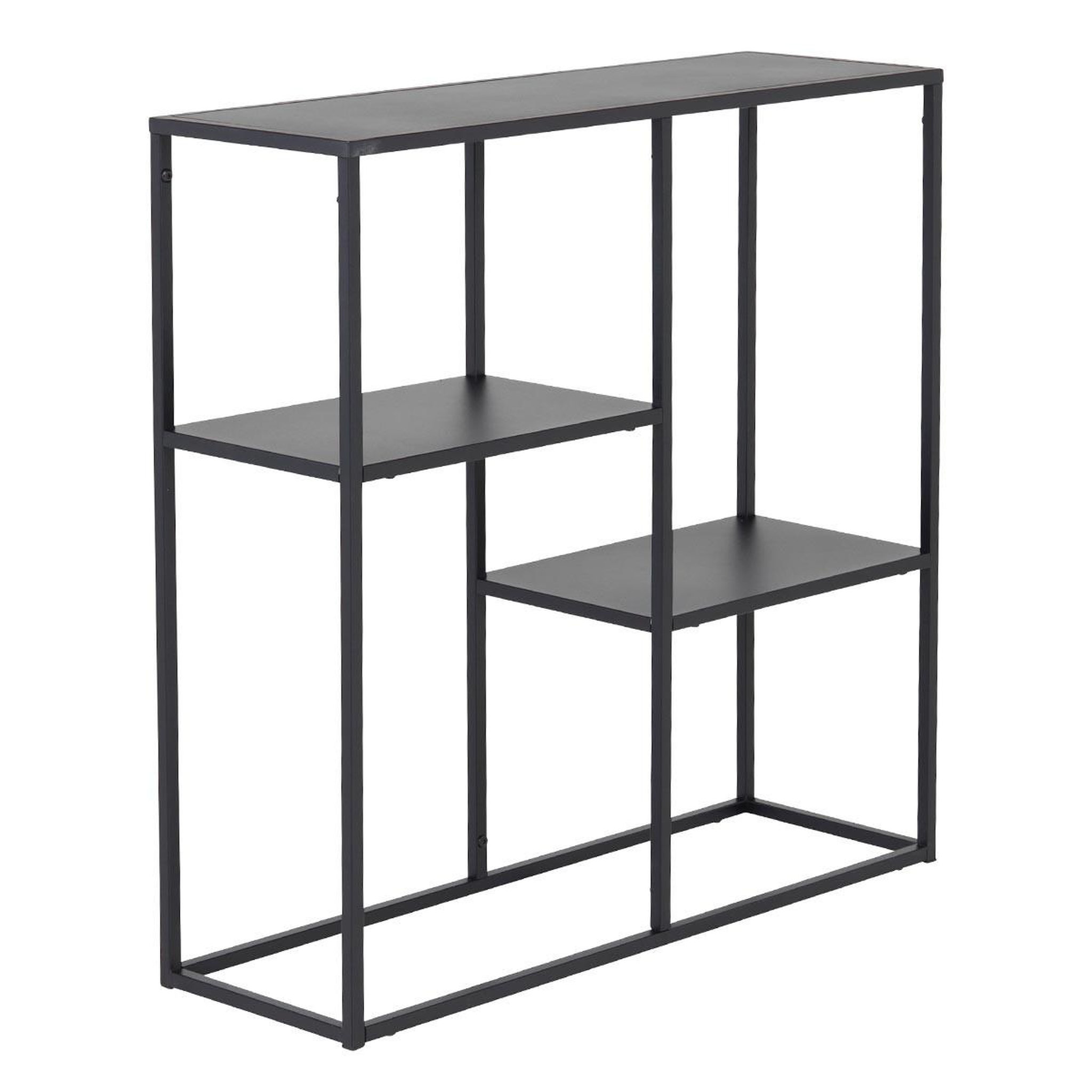 Voir la diapositive 1 : Paris Prix Étagère 3 Niveaux Métal  Staal  81cm Noir