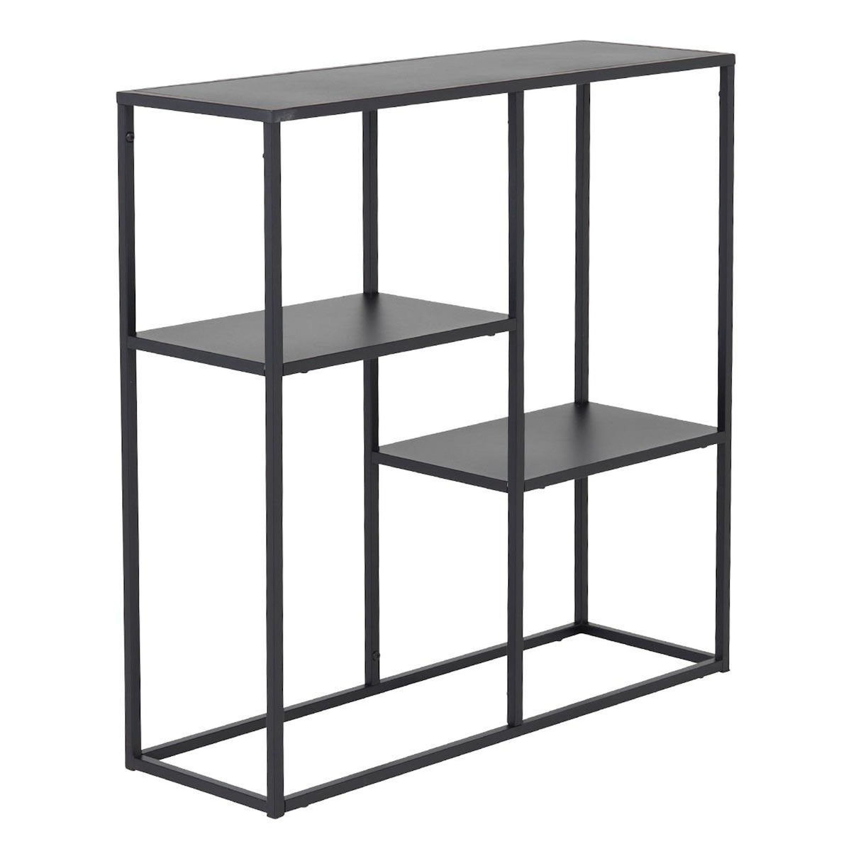 Paris Prix Étagère 3 Niveaux en Métal  Staal  81cm Noir