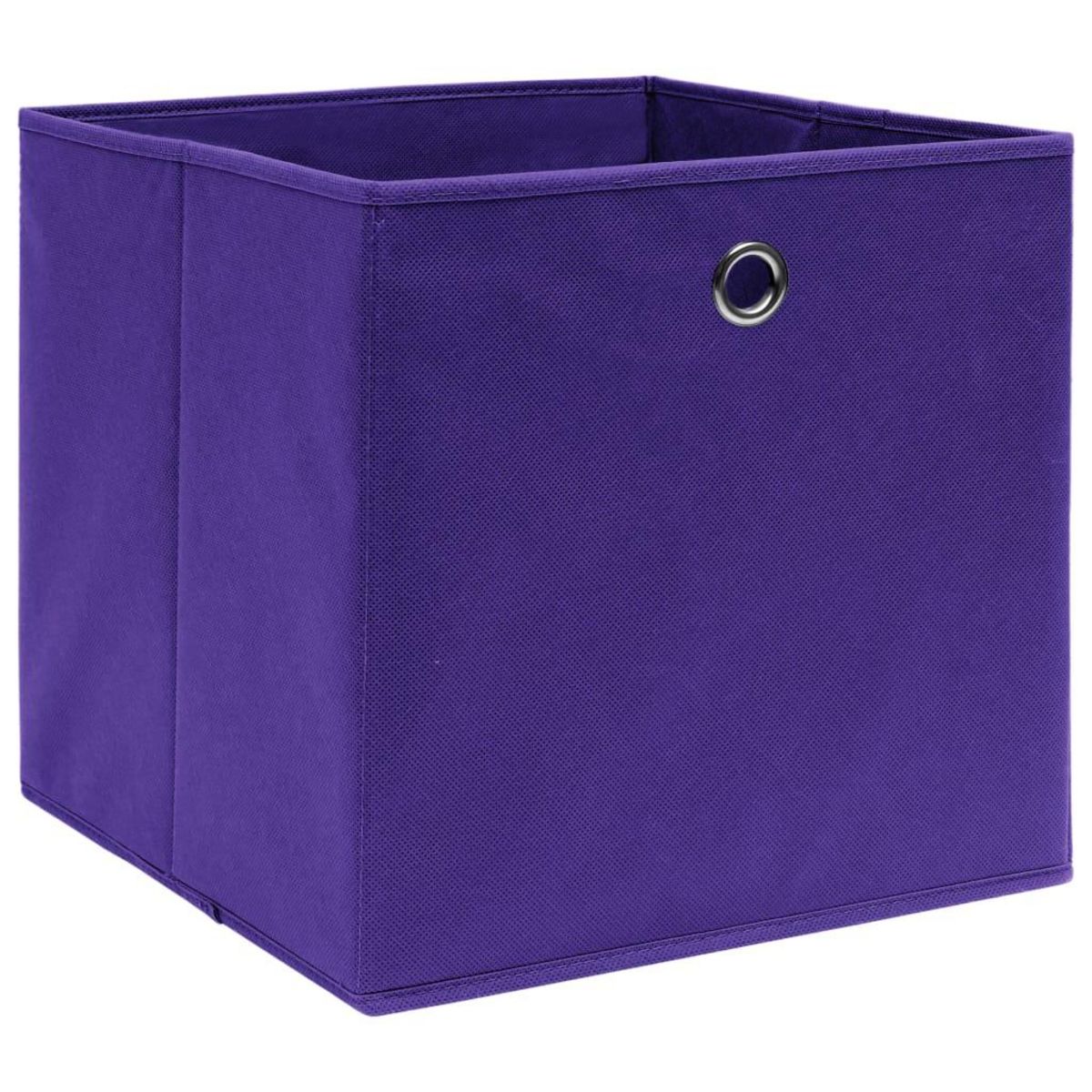 VIDAXL Boîtes de rangement 10 pcs Violet 32x32x32 cm Tissu