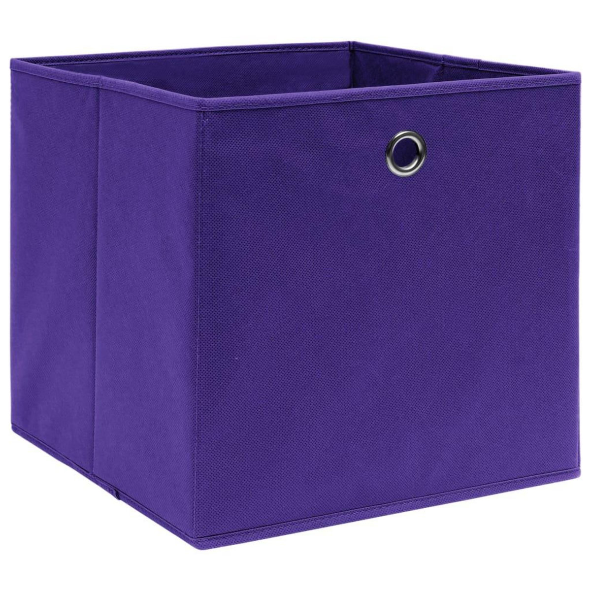 VIDAXL Boîtes de rangement 10 pcs Violet 32x32x32 cm Tissu