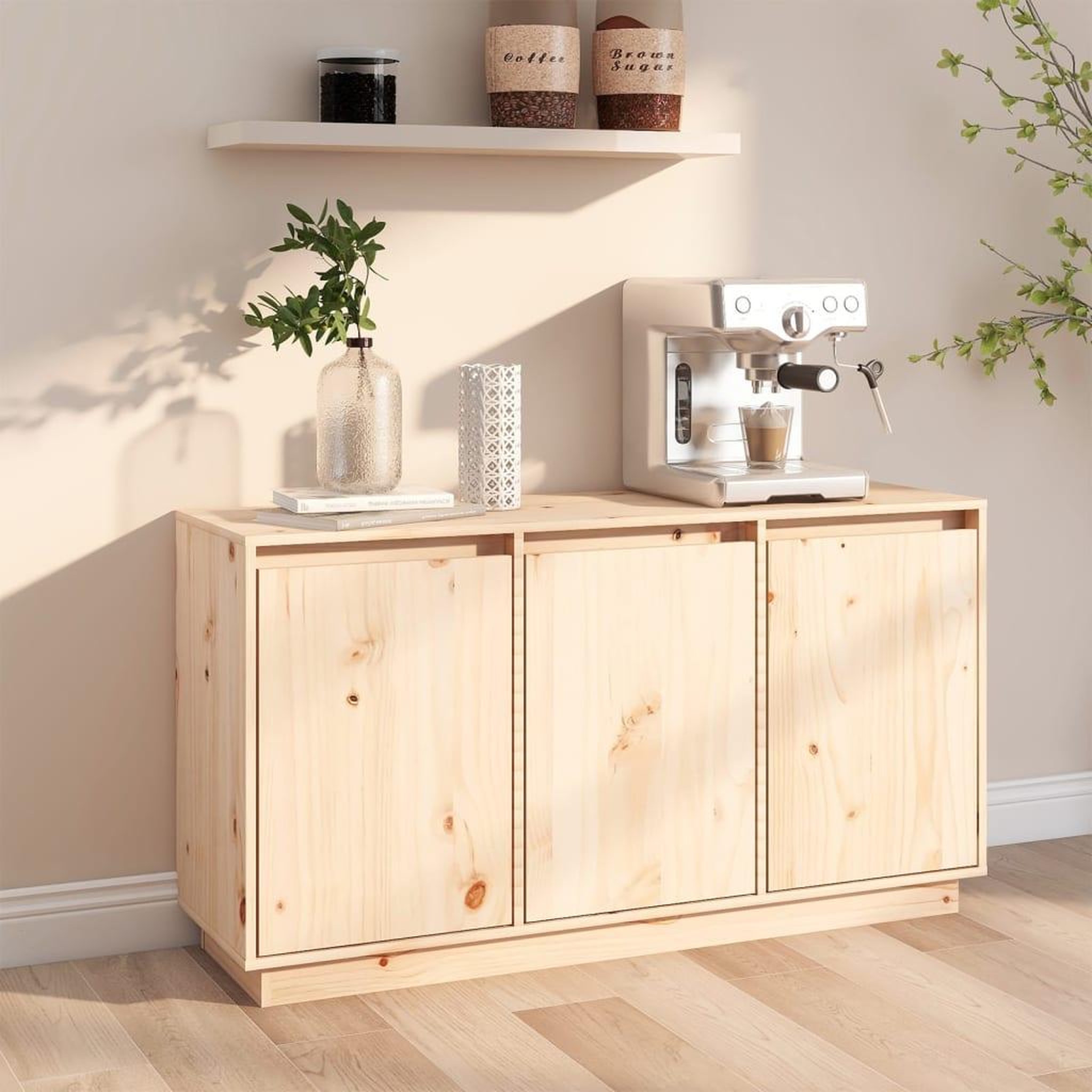 Voir la diapositive 1 : VIDAXL Buffet 111x34x60 cm Bois massif de pin