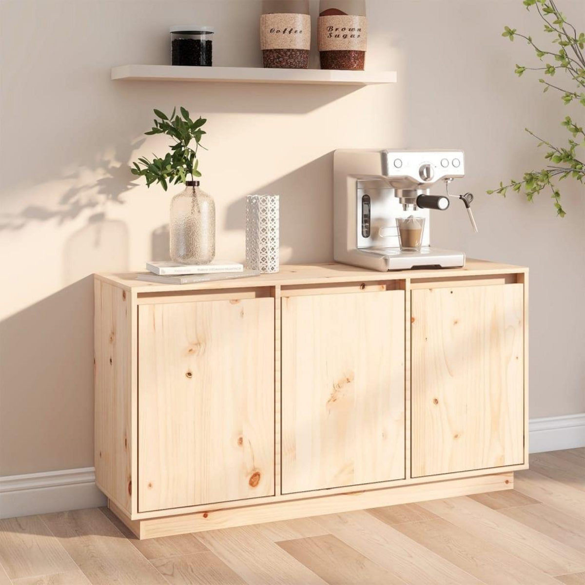 VIDAXL Buffet 111x34x60 cm Bois massif de pin