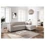 Voir la diapositive 1 : Canapé d'angle droit convertible 4 places avec coffre  de rangement revêtement tissu CARIBEA 