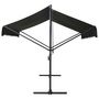Voir la diapositive 3 : VIDAXL Auvent sur pied 300 x 300 cm Anthracite