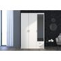 Voir la diapositive 6 : Armoire 3 portes 2 tiroirs 1 miroir L120cm DAISY