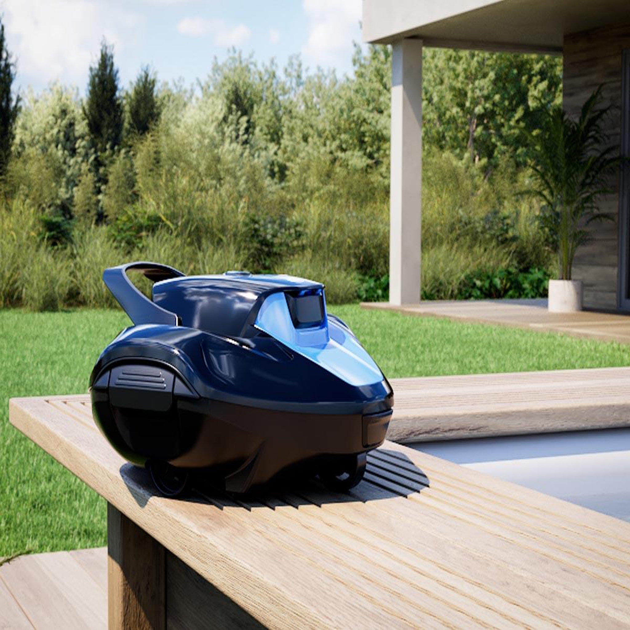 Voir la diapositive 4 : WETRUNNER Robot de piscine sans fil Moovo TM 90 - Wetrunner