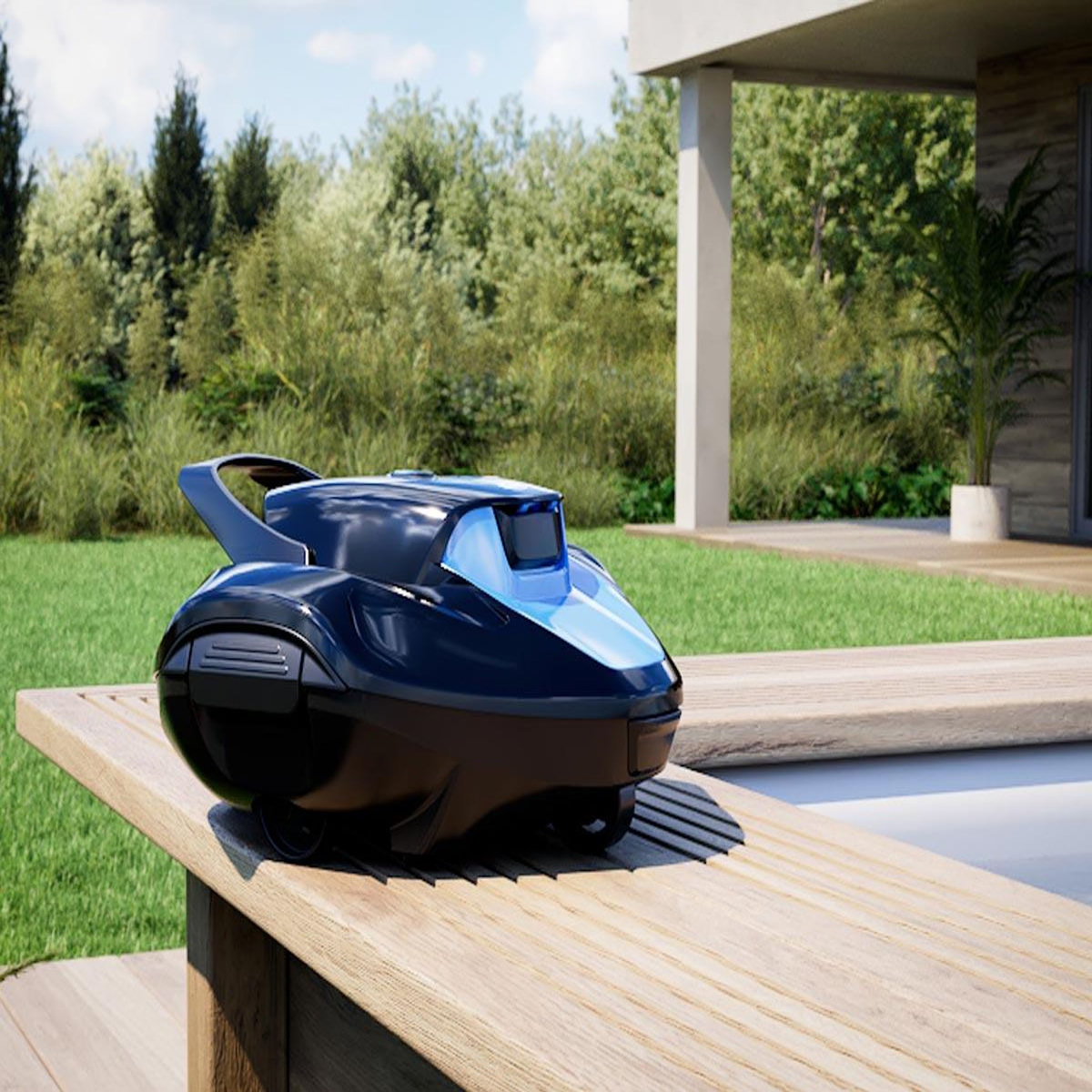 WETRUNNER Robot de piscine sans fil Moovo TM 90 - Wetrunner