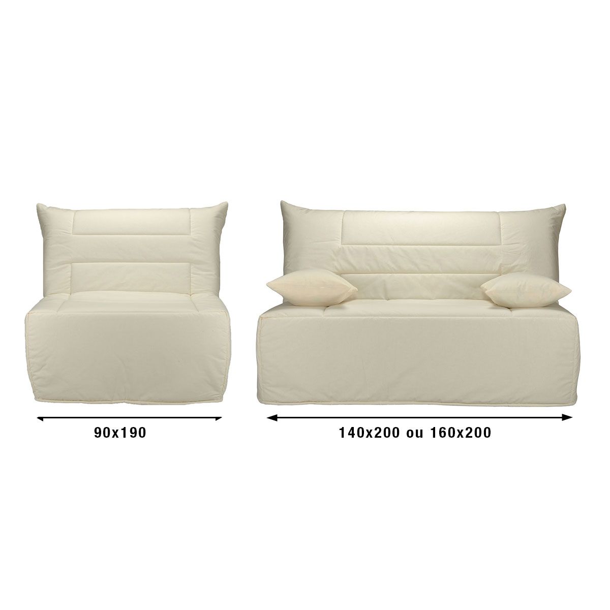 BULTEX Banquette BZ matelas 12 cm mousse Bultex 38 kg/m3