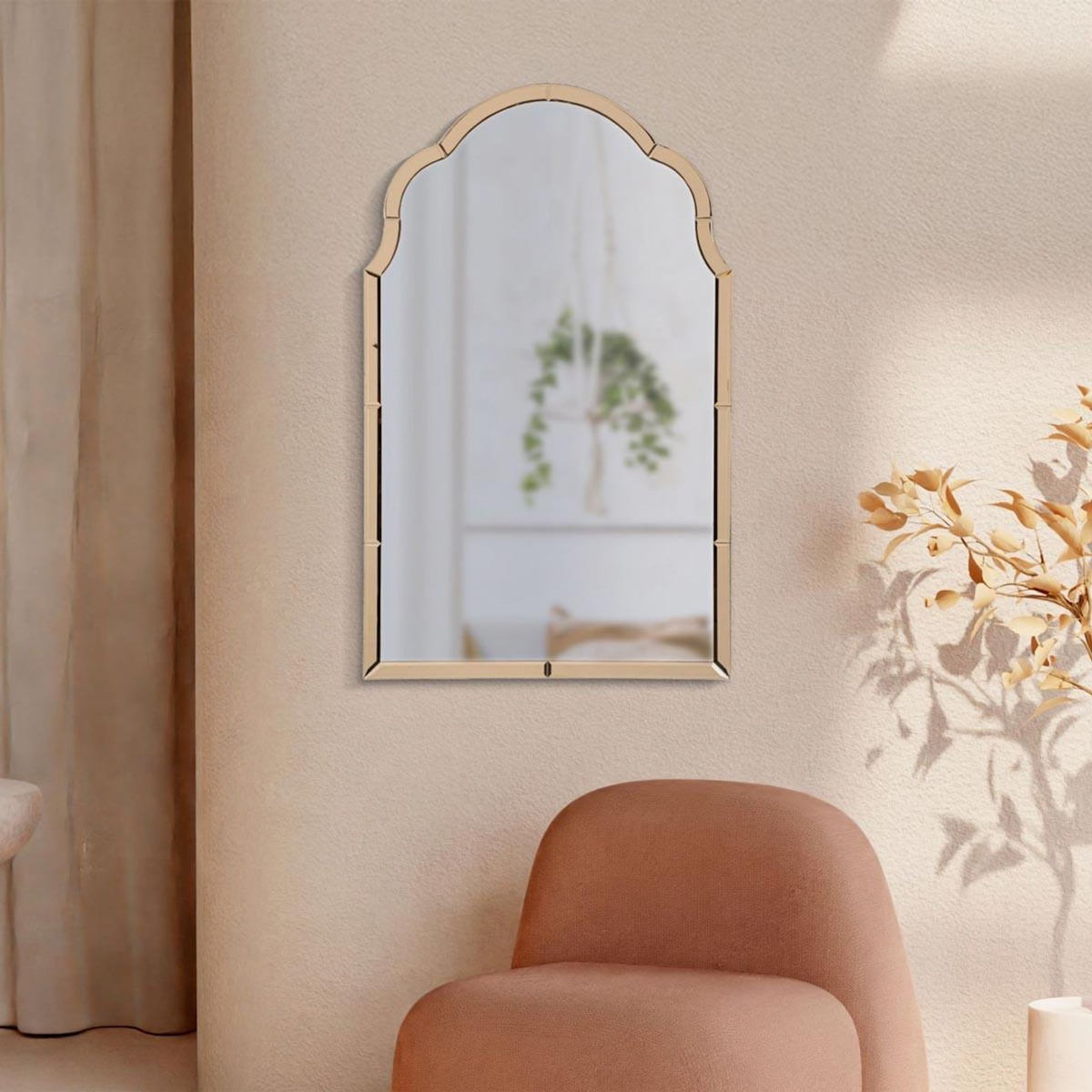 Paris Prix Miroir Mural  Tangier  100cm Rose