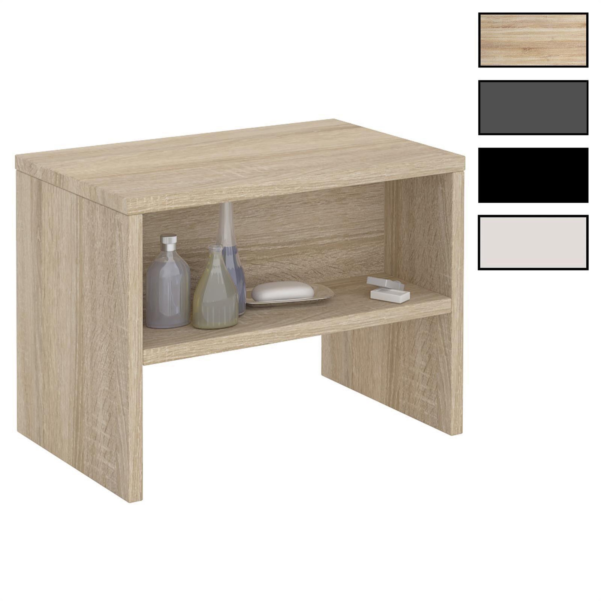 IDIMEX Table de chevet dion, en mélaminé. Coloris disponibles : Noir