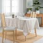 Voir la diapositive 4 : Paris Prix Nappe Jacquard Imprimé  Doriane  140x240cm Taupe