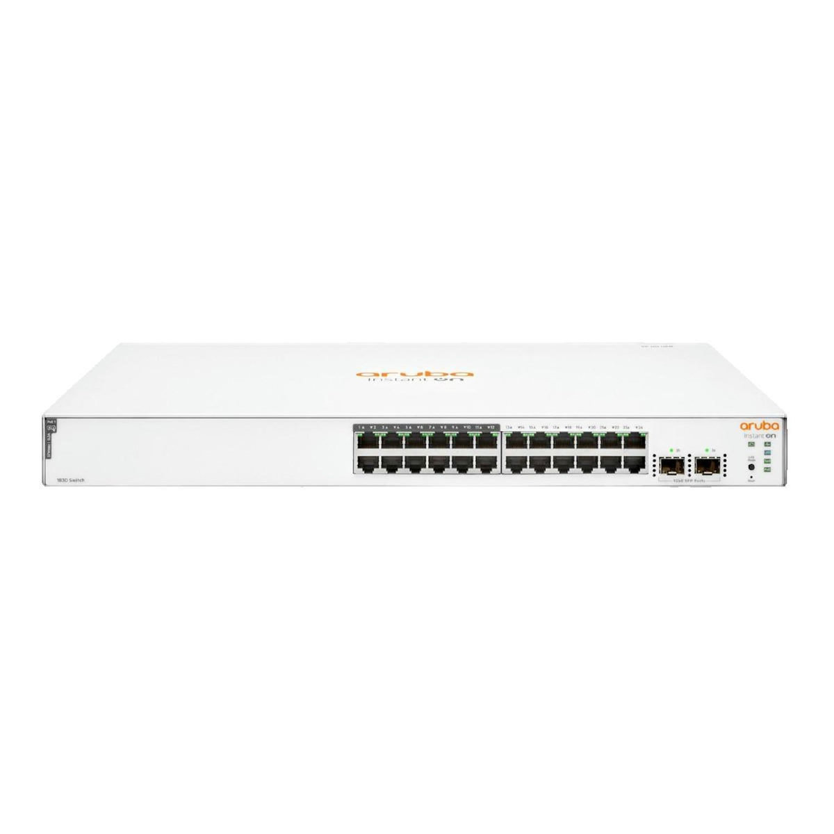 HPE Commutateur HPE Aruba Instant On 1830 24G 12p Class4 PoE 2SFP 195W