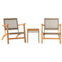 Voir la diapositive 2 : VIDAXL Ensemble de bistro 3 pcs beige resine tressee et bois d'acacia