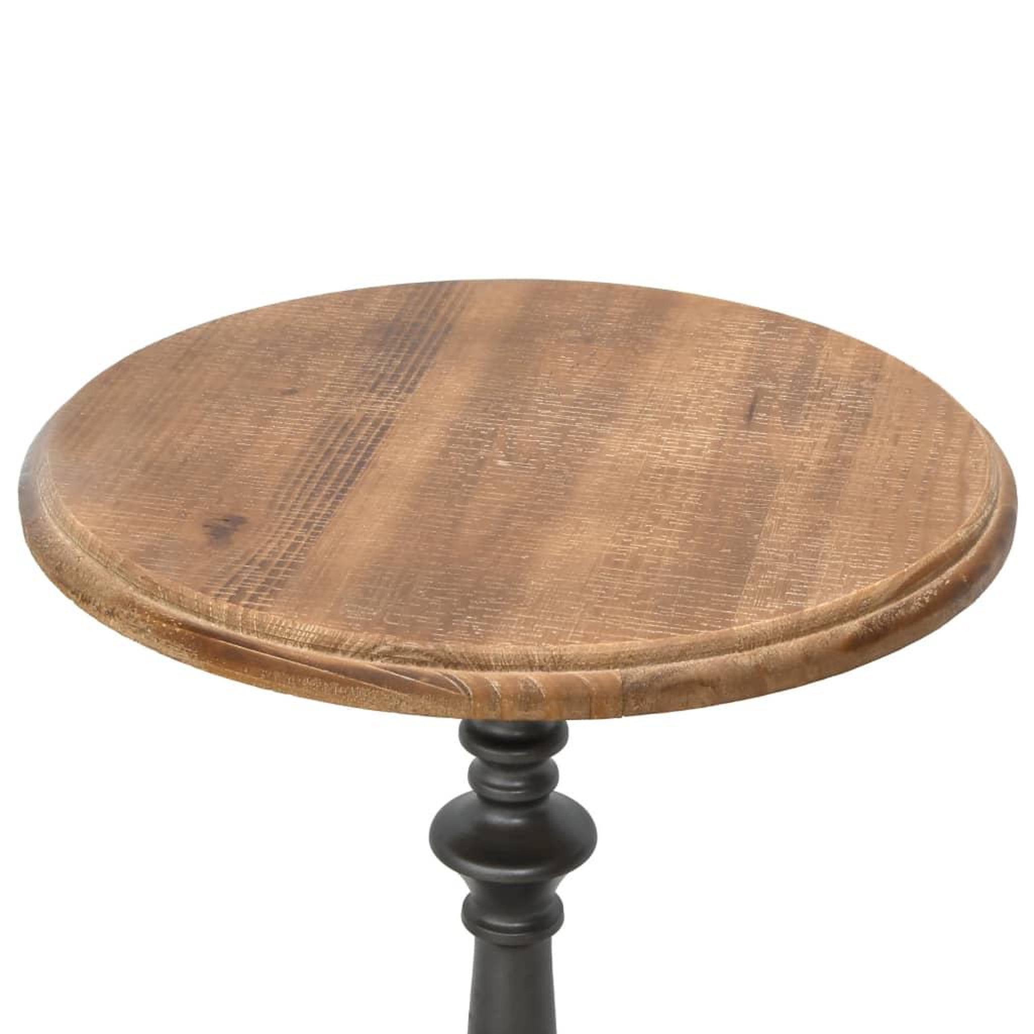 Voir la diapositive 5 : VIDAXL Table d'appoint bois de sapin massif 40 x 64 cm marron