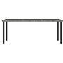 Voir la diapositive 4 : VIDAXL Ensemble a manger de jardin 9 pcs Resine tressee Gris