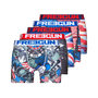 Voir la diapositive 1 : FREEGUN Lot de 5 Boxers homme Drapeaux