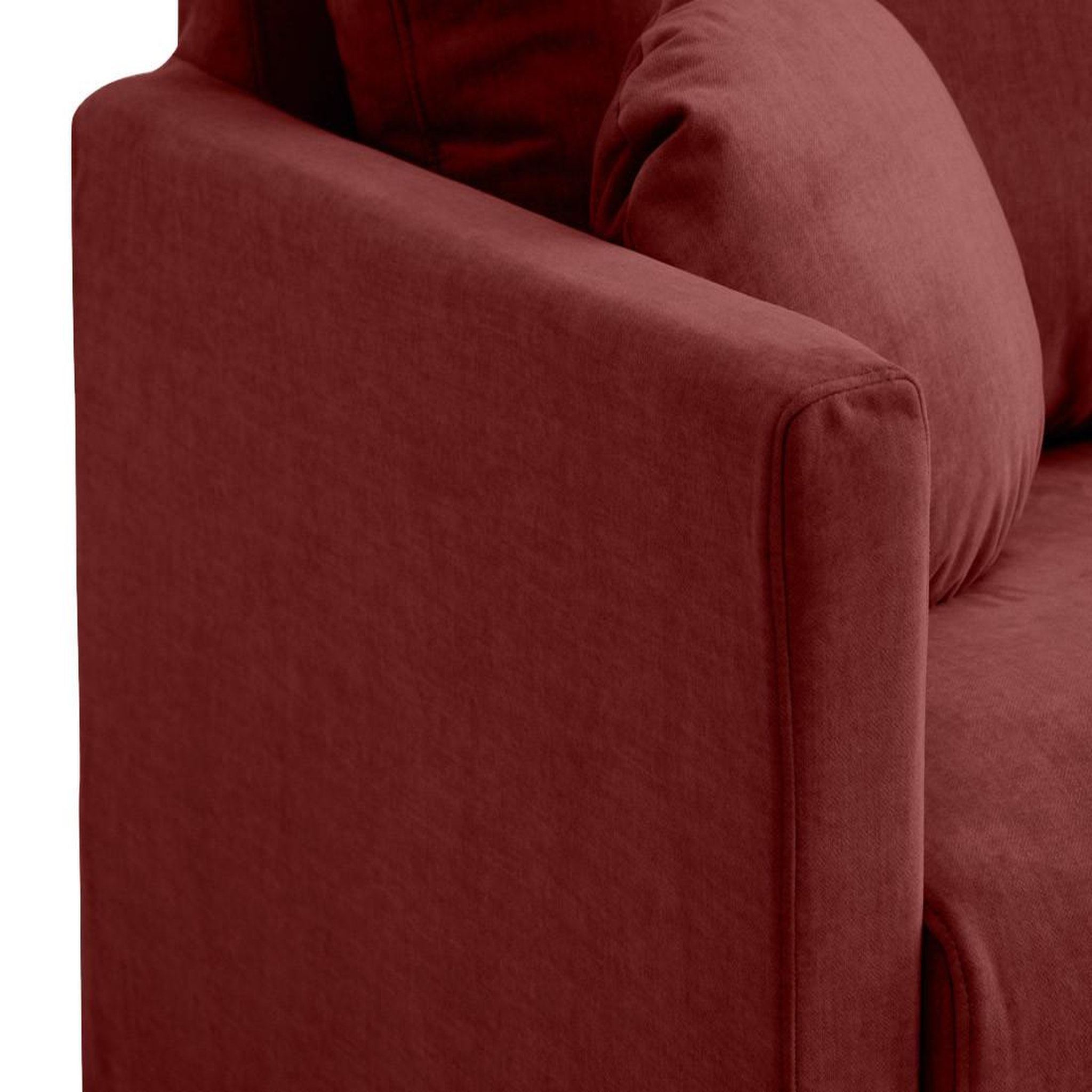 Voir la diapositive 6 : LISA DESIGN Serena - canapé droit déhoussable 2 places en velours