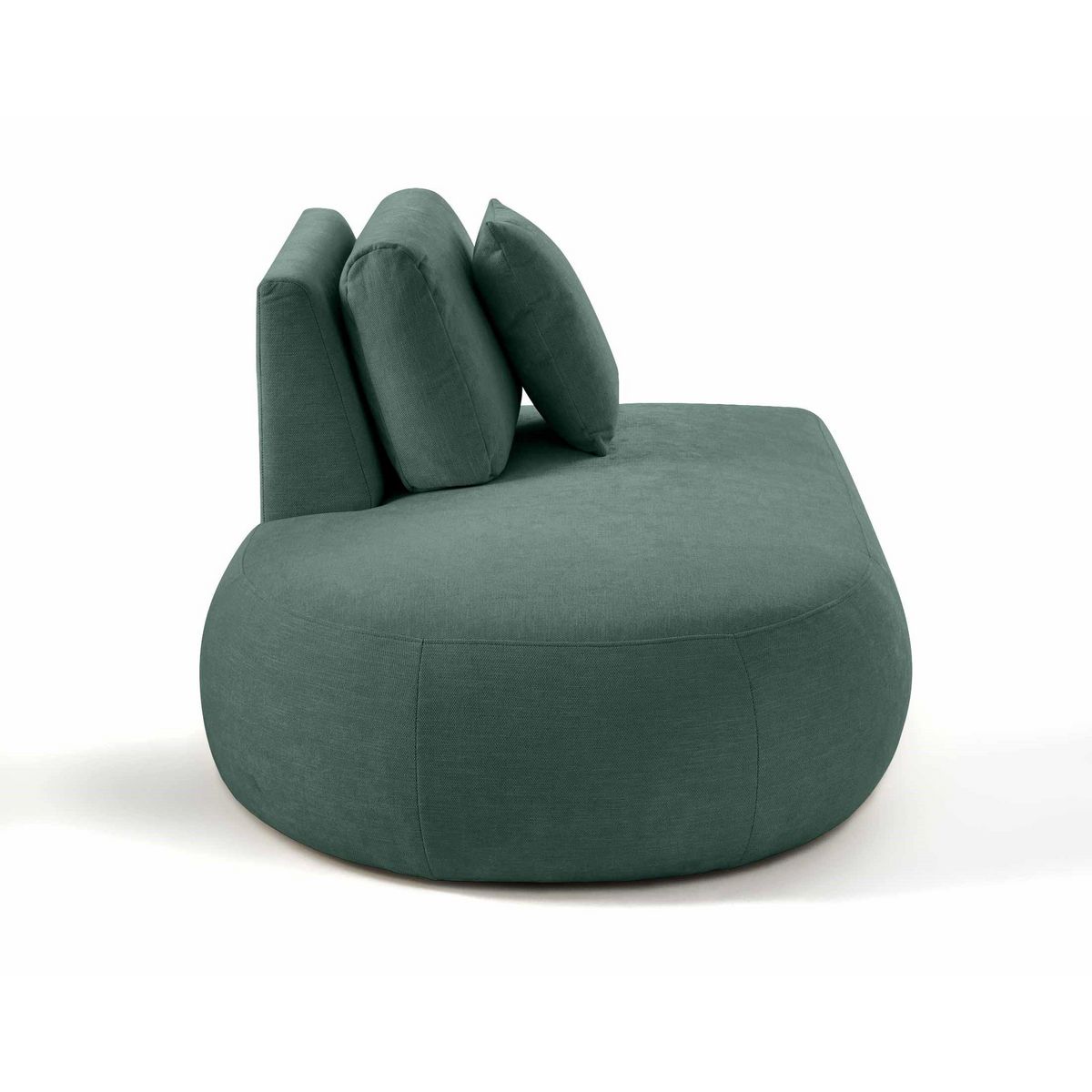 LISA DESIGN Santorini - module d'assise gauche - en tissu texturé