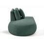 Voir la diapositive 4 : LISA DESIGN Santorini - module d'assise gauche - en tissu texturé