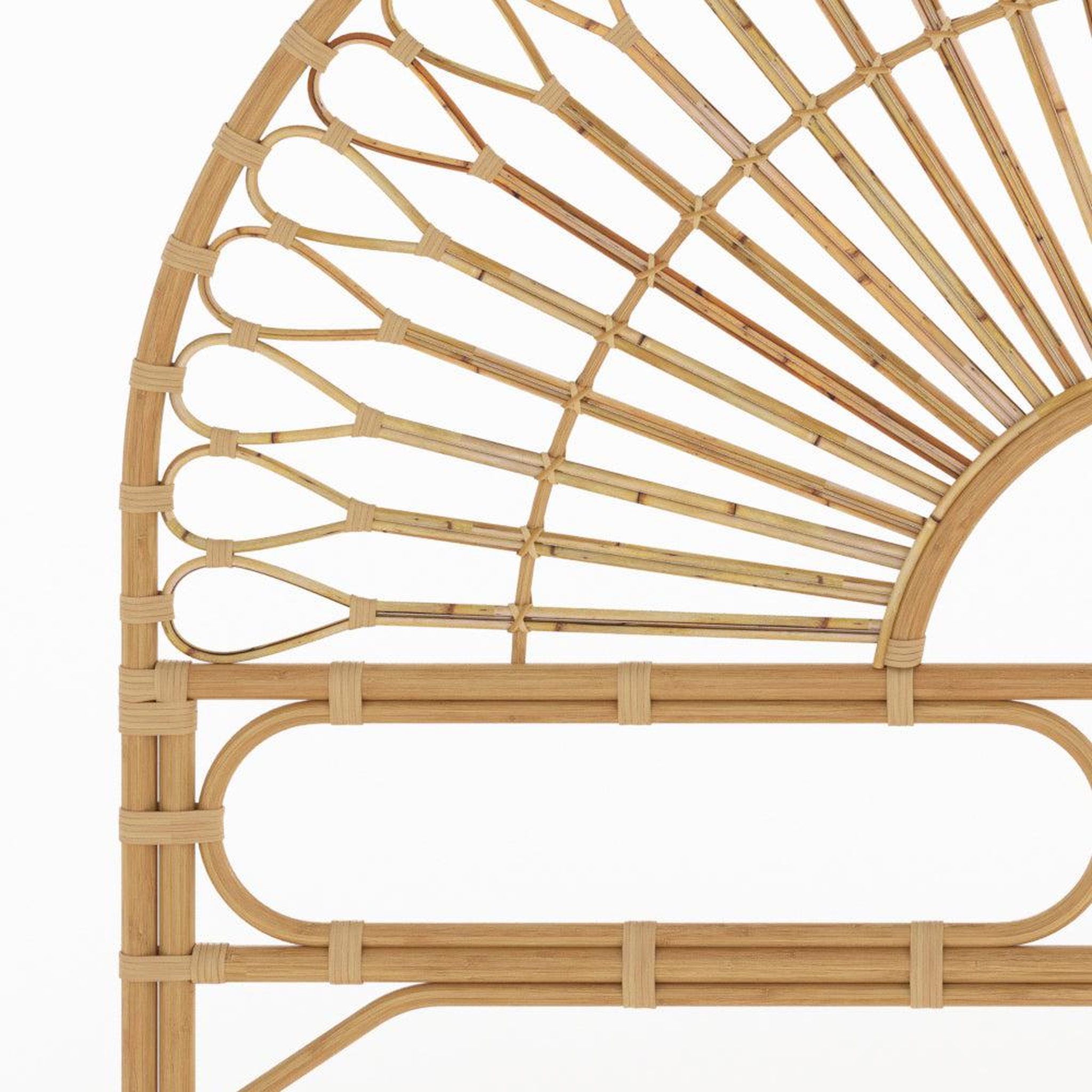 Voir la diapositive 6 : MAISON PAVANE Tête de lit 180 cm en rotin naturel-bahia