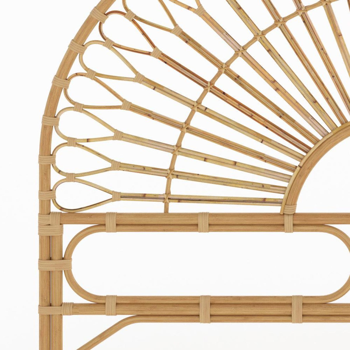 Rendez vous déco Tête de lit 180 cm en rotin naturel-Bahia