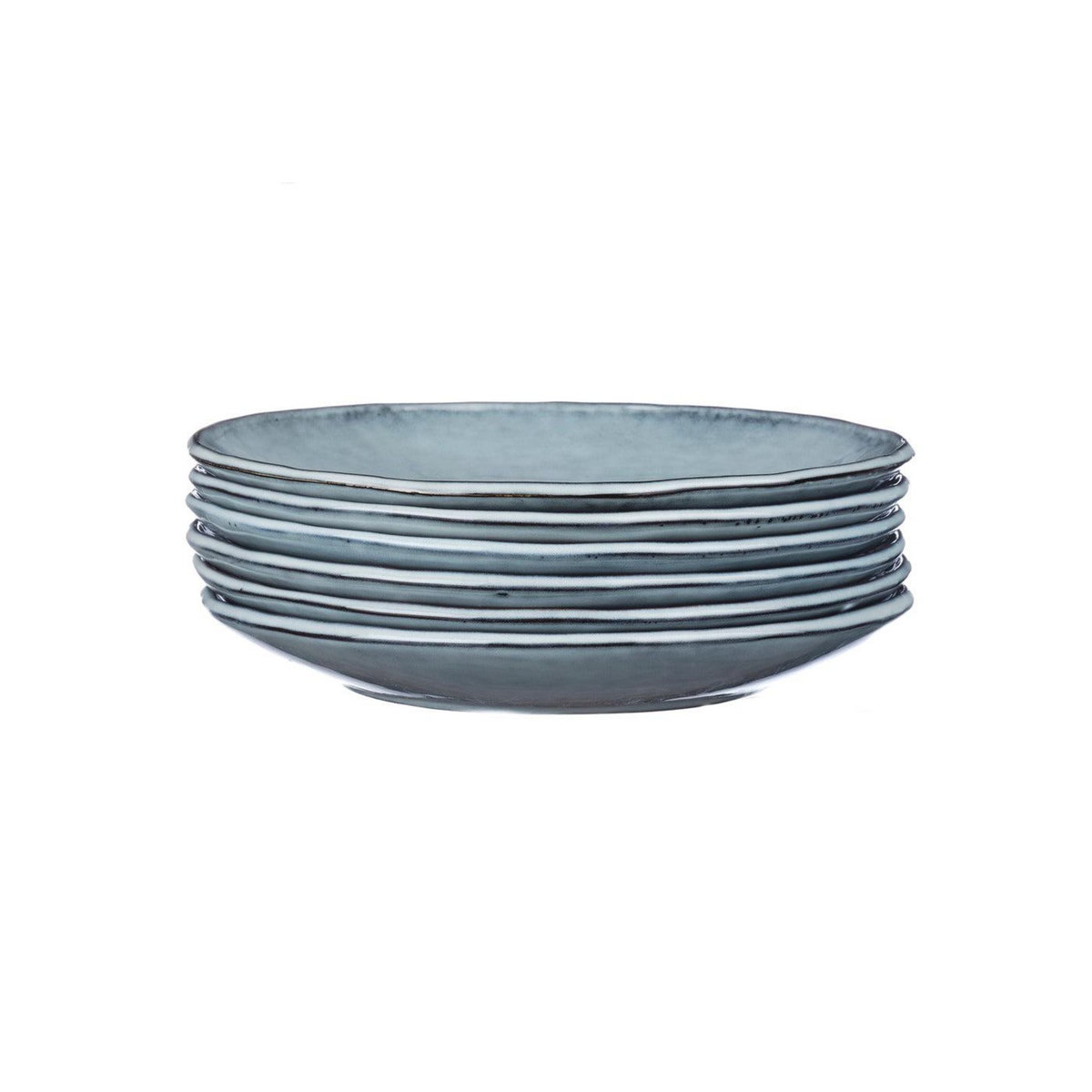 BJORN Assiette CLOUD Ø27cm - 6 pièces - Gris orage