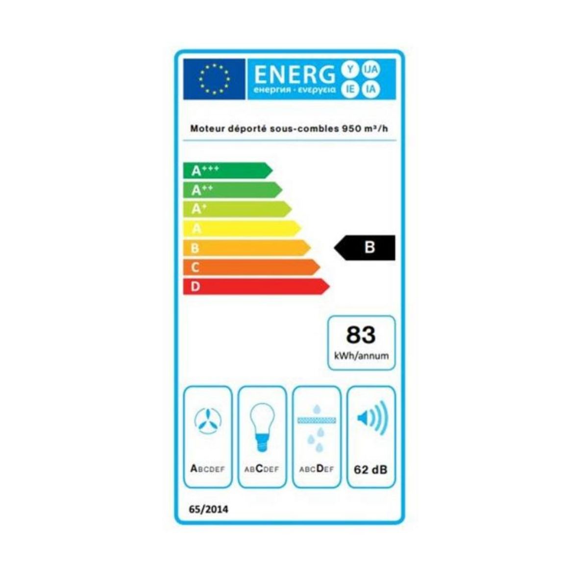 Falmec Hotte de plafond sans moteur 90cm blanc/verre - CORNUVO3412