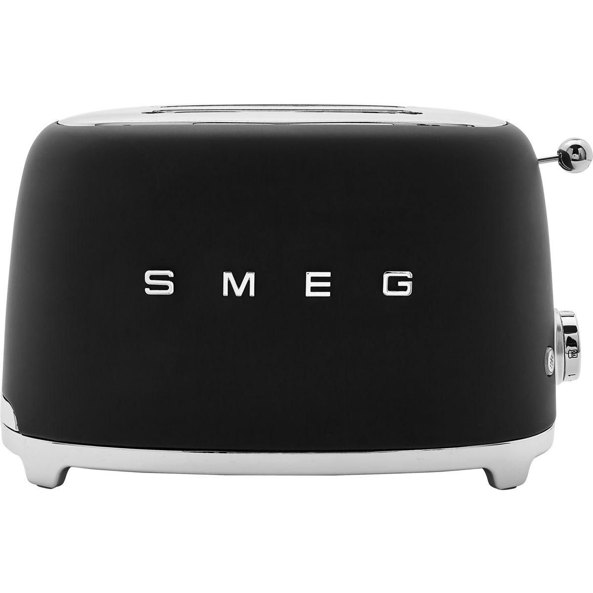SMEG Grille-pain TSF01BLMEU Noir mat
