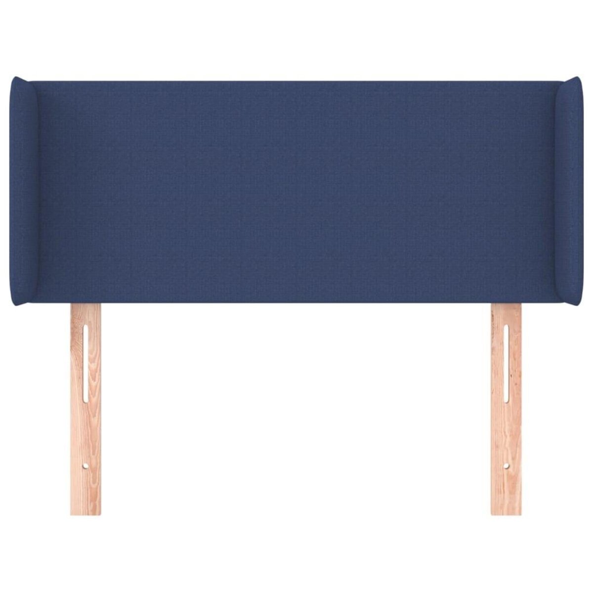VIDAXL Tete de lit avec oreilles Bleu 93x16x78/88 cm Tissu
