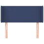 Voir la diapositive 3 : VIDAXL Tete de lit avec oreilles Bleu 93x16x78/88 cm Tissu
